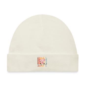 Axolotl Is My Spirit Animal - süße Axolotl vintage - Baby Premium Organic Mütze - Naturweiß - Vorne