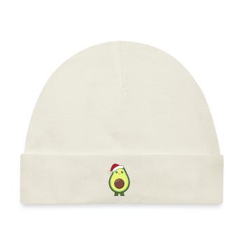 Avocado Weihnachten Lichter lustige Avocados - Baby Premium Organic Mütze - Naturweiß - Vorne