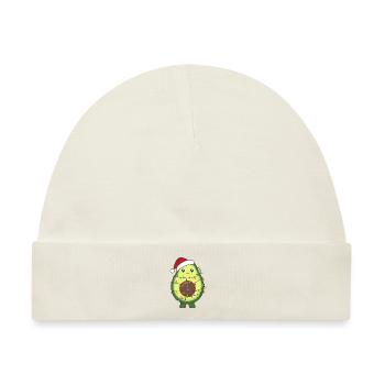 Avocado Weihnachten Lichter lustige Avocados - Baby Premium Organic Mütze - Naturweiß - Vorne