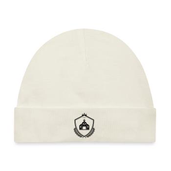 Kirche Wappen - Baby Premium Organic Mütze - Naturweiß - Vorne