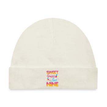 Sweet Sassy And Nine Sprinkles Delicious Doughnut - Baby Premium Organic Mütze - Naturweiß - Vorne