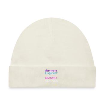 Luft- Und Raumfahrtingenieur, Raketenwissenschaft - Baby Premium Organic Mütze - Naturweiß - Vorne