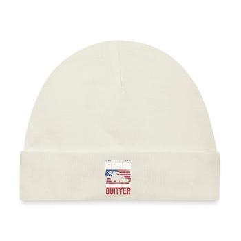 Baggerfahrer, Grabe Sachen Aus - Baby Premium Organic Mütze - Naturweiß - Vorne