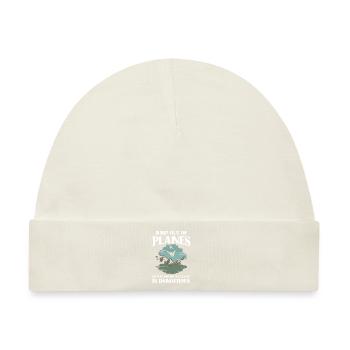Fallschirmspringen, Fallschirmspringer - Baby Premium Organic Mütze - Naturweiß - Vorne