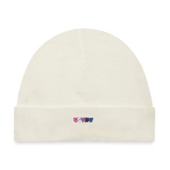 Genderfluid Flag Gay Pride LGBTQ Axolotl - Baby Premium Organic Mütze - Naturweiß - Vorne