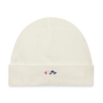 Genderfluid Flag Pride LGBTQ Axolotl - Baby Premium Organic Mütze - Naturweiß - Vorne