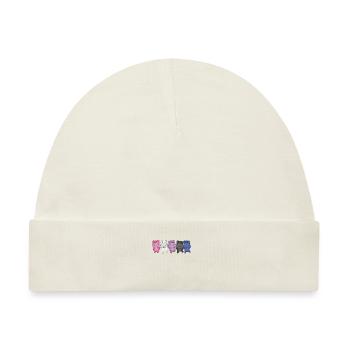 Genderfluid Flag Pride LGBTQ süße Hippo - Baby Premium Organic Mütze - Naturweiß - Vorne
