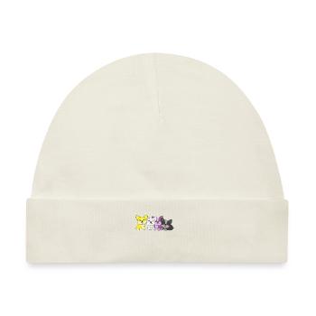 Nonbinary Flag Corgi Pride LGBTQ süße Hunde - Baby Premium Organic Mütze - Naturweiß - Vorne