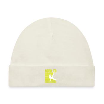 born to breakdance - Baby Premium Organic Mütze - Naturweiß - Vorne