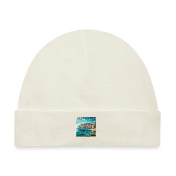Rovinj Kroatien Adria Küste - Baby Premium Organic Mütze - Naturweiß - Vorne