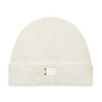Zieht der Ampel den Stecker - Spruch - Baby Premium Organic Mütze - Naturweiß - Vorne