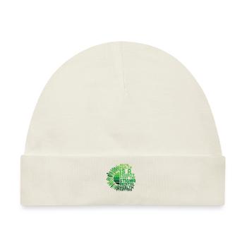 Mental Health Awareness Sonnenblume - Baby Premium Organic Mütze - Naturweiß - Vorne