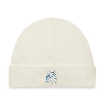 Tigerhai Blauhai Walhai Haiarten - Baby Premium Organic Mütze - Naturweiß - Vorne
