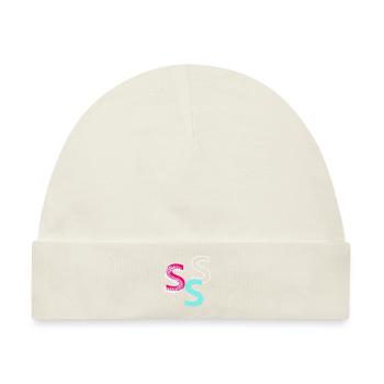 S Initial - Baby Premium Organic Mütze - Naturweiß - Vorne
