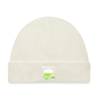 Matcha Tee - Baby Premium Organic Mütze - Naturweiß - Vorne