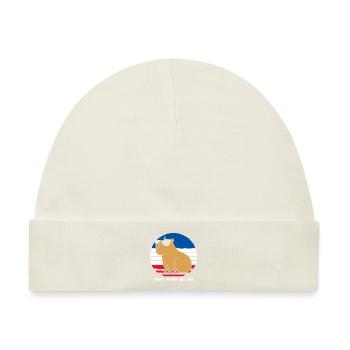 Dont Worry Be Capy Capybara - Baby Premium Organic Mütze - Naturweiß - Vorne