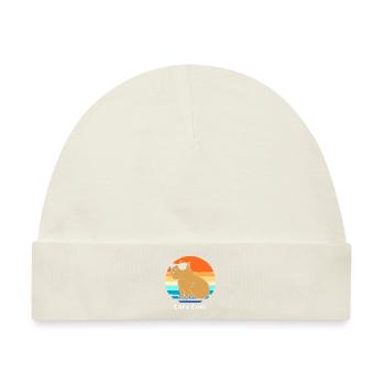 Capybara Capibara - Baby Premium Organic Mütze - Naturweiß - Vorne