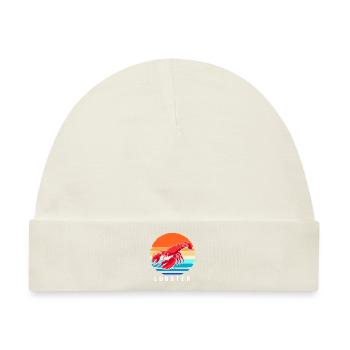 Languste Meeresfrüchte Lobster Hummer - Baby Premium Organic Mütze - Naturweiß - Vorne