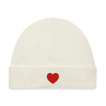Love tit - Baby Premium Organic Mütze - Naturweiß - Vorne