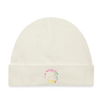 fischschwarm,fische,malerei,graffiti,bunte Farben - Baby Premium Organic Mütze - Naturweiß - Vorne