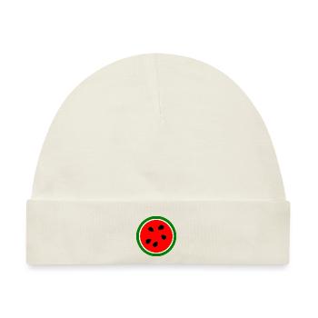 Wassermelone - Baby Premium Organic Mütze - Naturweiß - Vorne