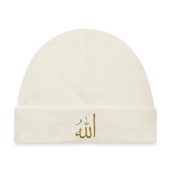 Allah (B, 1c) - Baby Premium Organic Mütze - Naturweiß - Vorne