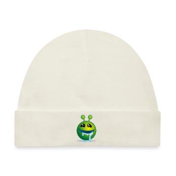 Green Monster - Baby Premium Organic Mütze - Naturweiß - Vorne
