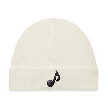 Musiknote - Baby Premium Organic Mütze - Naturweiß - Vorne