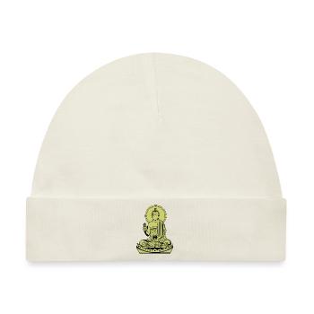 Sitting Buddha de - Baby Premium Organic Mütze - Naturweiß - Vorne