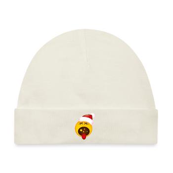 Smiley Christmas Scream - Baby Premium Organic Mütze - Naturweiß - Vorne