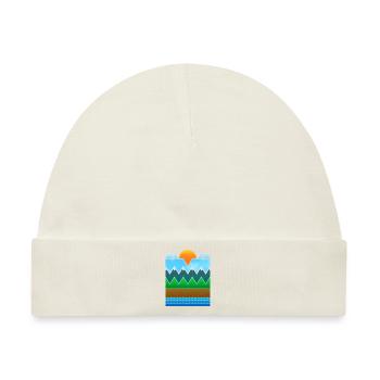 Landschaft (minimal) - Baby Premium Organic Mütze - Naturweiß - Vorne