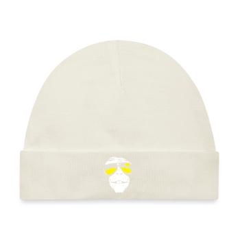 Cool Monkey - Coole Affe - Baby Premium Organic Mütze - Naturweiß - Vorne