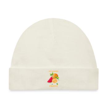 Sommer Früchte Mein Sommer - Baby Premium Organic Mütze - Naturweiß - Vorne