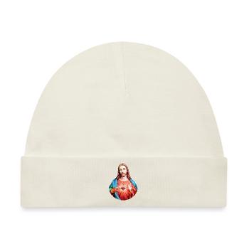 Jesus Christ | Jesus Christus - Baby Premium Organic Mütze - Naturweiß - Vorne