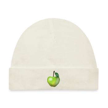 Grüner Apfel - Baby Premium Organic Mütze - Naturweiß - Vorne