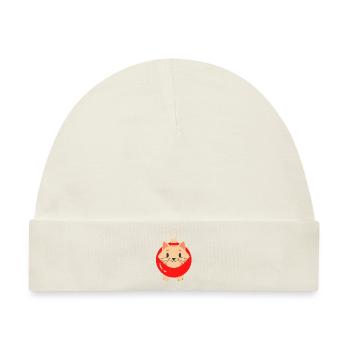 Katze witzig Geschenk Weihnachten Katzenbesitzer - Baby Premium Organic Mütze - Naturweiß - Vorne