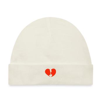 Valentinstag, Valentinstag, Valentinstag - Baby Premium Organic Mütze - Naturweiß - Vorne