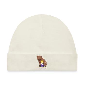 Nonbinary und Genderqueer Mama Bär Geschenk - Baby Premium Organic Mütze - Naturweiß - Vorne