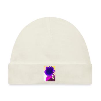 sommerblume pop Art - Baby Premium Organic Mütze - Naturweiß - Vorne