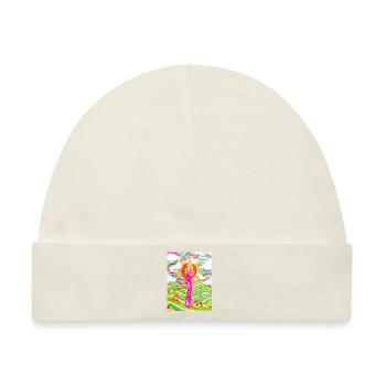 Psychedelischer Sonnenaufgang - Baby Premium Organic Mütze - Naturweiß - Vorne