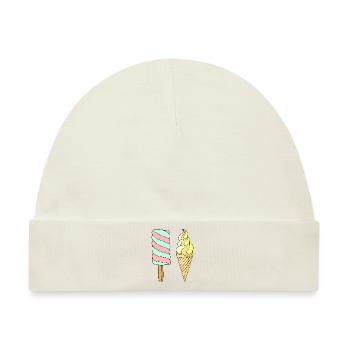 Eis - Baby Premium Organic Mütze - Naturweiß - Vorne