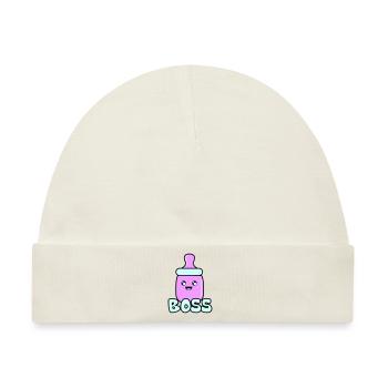 babyflasche boss 02 - Baby Premium Organic Mütze - Naturweiß - Vorne