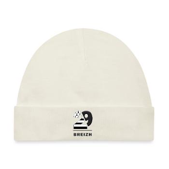 Bretagne Finistère 29 Breizh - Baby Premium Organic Mütze - Naturweiß - Vorne