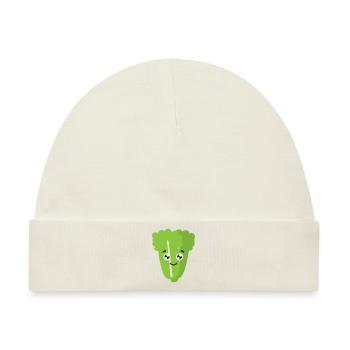 Grüner Salat - Baby Premium Organic Mütze - Naturweiß - Vorne