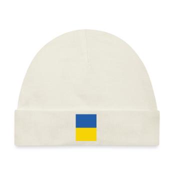 Solidarität mit der Ukraine - Baby Premium Organic Mütze - Naturweiß - Vorne