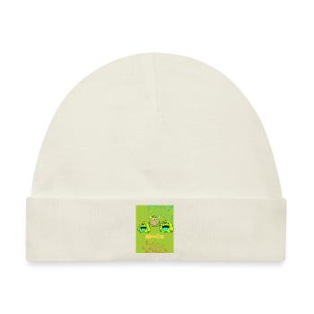 Monster - Baby Premium Organic Mütze - Naturweiß - Vorne