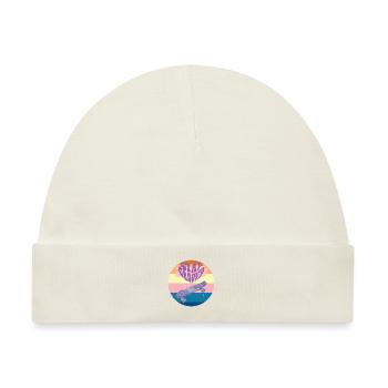 Stay groovy retro style - Baby Premium Organic Mütze - Naturweiß - Vorne