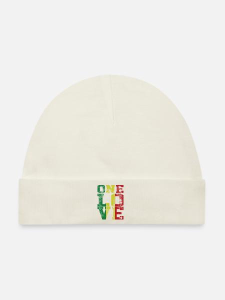 One Love eine liebe - Baby Premium Organic Mütze - Naturweiß