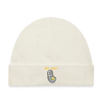 WC Ente - Baby Premium Organic Mütze - Naturweiß - Vorne