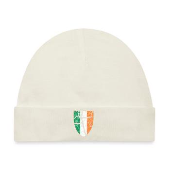 Irland Wappen - Baby Premium Organic Mütze - Naturweiß - Vorne